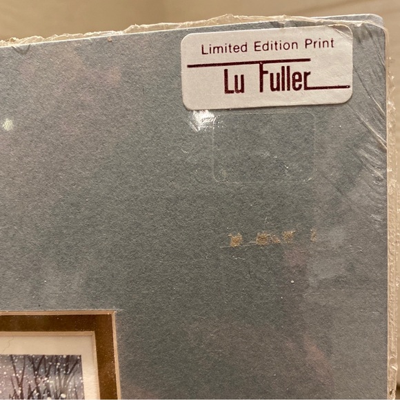 Rare- Vintage Lu Fuller Limited Edition Print, Artist Proof, Double Matted - Picture 3 of 7